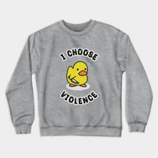 Cute Violence Duck Crewneck Sweatshirt